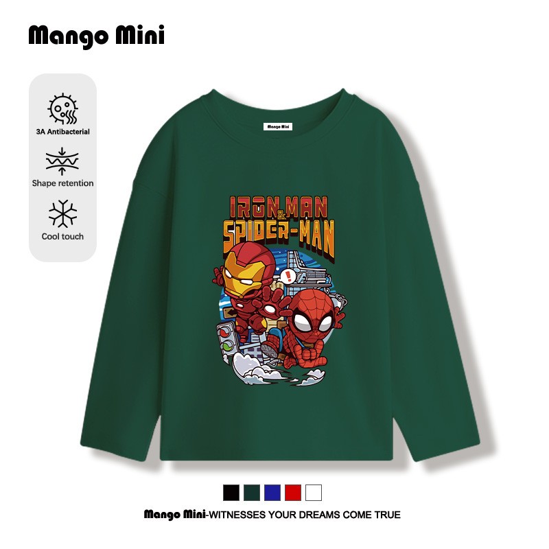 เสื้อยืดแขนยาว ดิ อเวนเจอร์ส The Avengers ใส่ได้ทั้งเด็กผู้หญิงและเด็กผู้ชาย คุณภาพดี ลายน่ารัก【จัดส่งจากประเทศไทย】