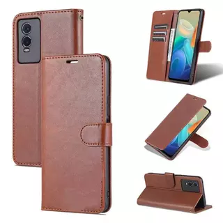 เคสฝาพับหนัง ล็อคได้ สำหรับ Vivo Y76 Y76S เคสกันกระแทกฝาพับ พร้อมช่องใส่บัตร