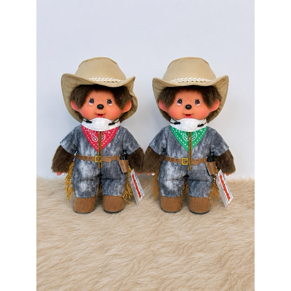[พร้อมส่งด่วน!] Monchhichi cowboy/Woody 🤠 ชุดจัดเต็ม น่ารักสุดๆ ใหม่ป้ายครบ ของแท้ 100%