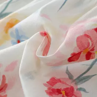 Hania Kids พร้อมส่ง เดรสลายดอกไม้สีสันสำหรับเด็กผู้หญิง ผ้าฝ้าย ใส่สบาย K5125698