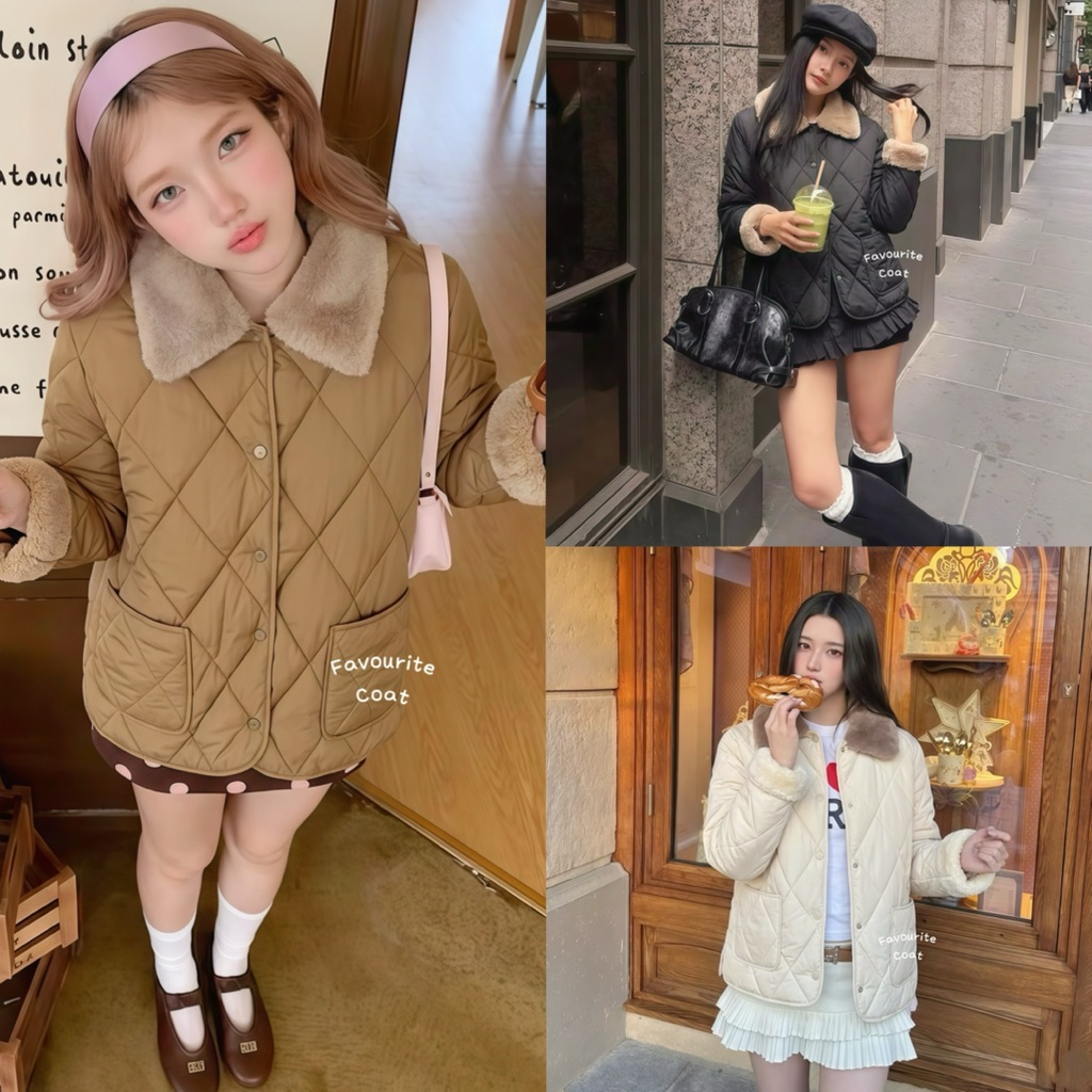Favourite_coat พร้อมส่ง เสื้อกันหนาวผู้หญิง เสื้อโค้ทผู้หญิง