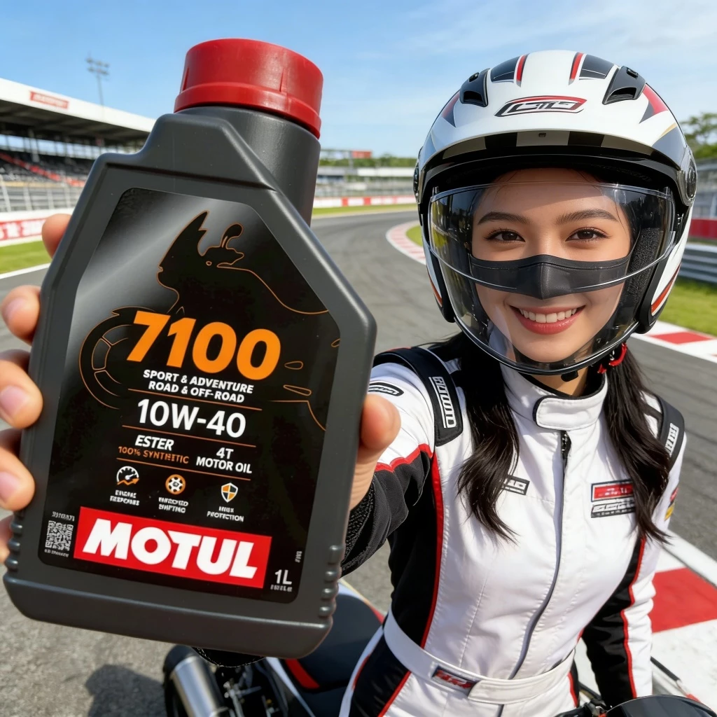 Motul 7100 10W40 น้ำมันเครื่องสังเคราะห์แท้ สำหรับมอเตอร์ไซค์