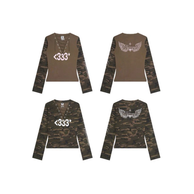 BADDIE / Camo Long Sleeve (เสื้อแขนยาวร้อยเชือก)