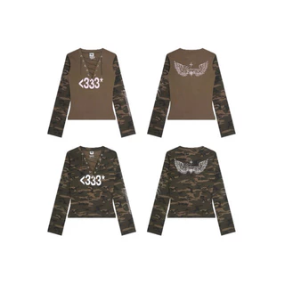 BADDIE / Camo Long Sleeve (เสื้อแขนยาวร้อยเชือก)