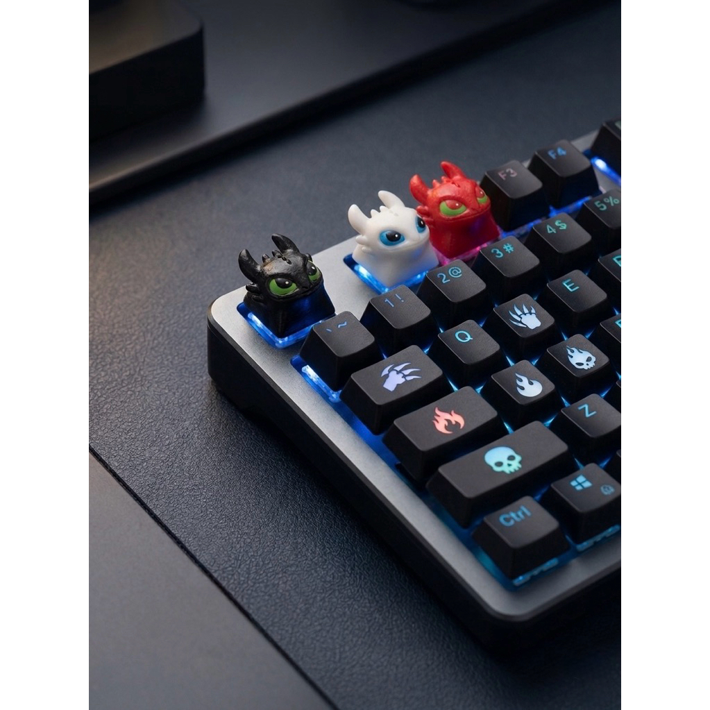 Artisan Keycap - Toothless (เขี้ยวกุด) จาก How to Train Your Dragon สำหรับ Mechanical Keyboard