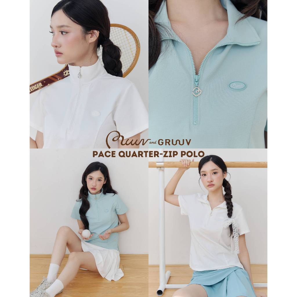 Muuv & Gruuv Pace Quarter-Zip Polo