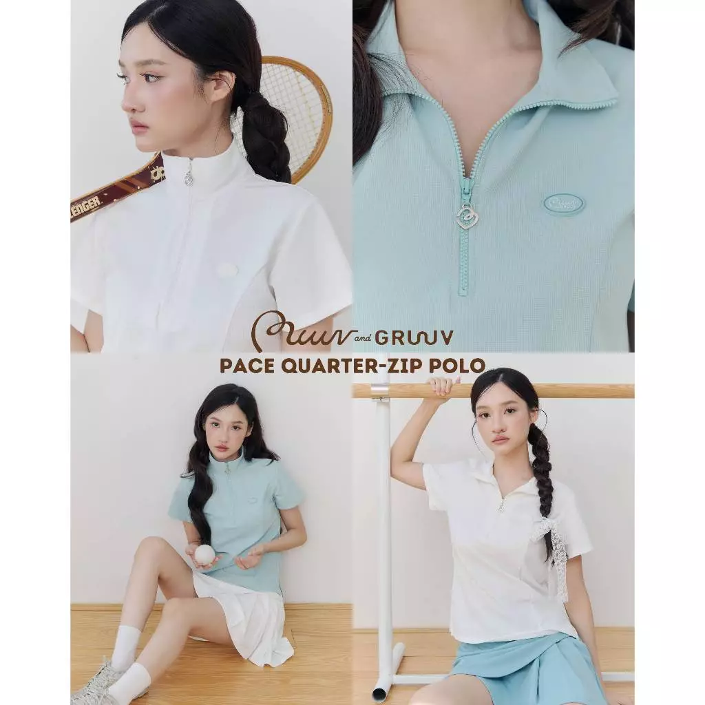 Muuv & Gruuv Pace Quarter-Zip Polo