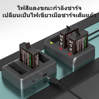 PUJIMAX ถ่านชาร์จ GoPro Hero 8/7/6/5 เครื่องชาร์จถ่าน แบตเตอรี่กล้อง For GoPro Hero 5 Black/GoPro Hero 6 Black/7/8