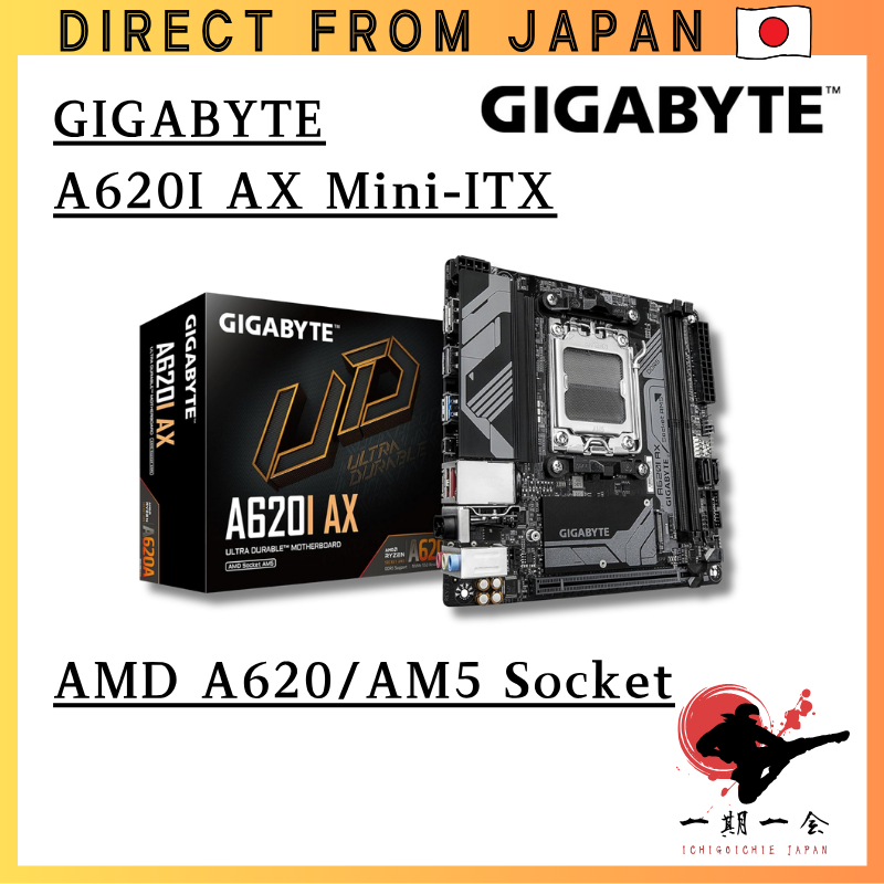 GIGABYTE A620I AX Mini-ITX Motherboard AMD A620 Chipset MB6196
