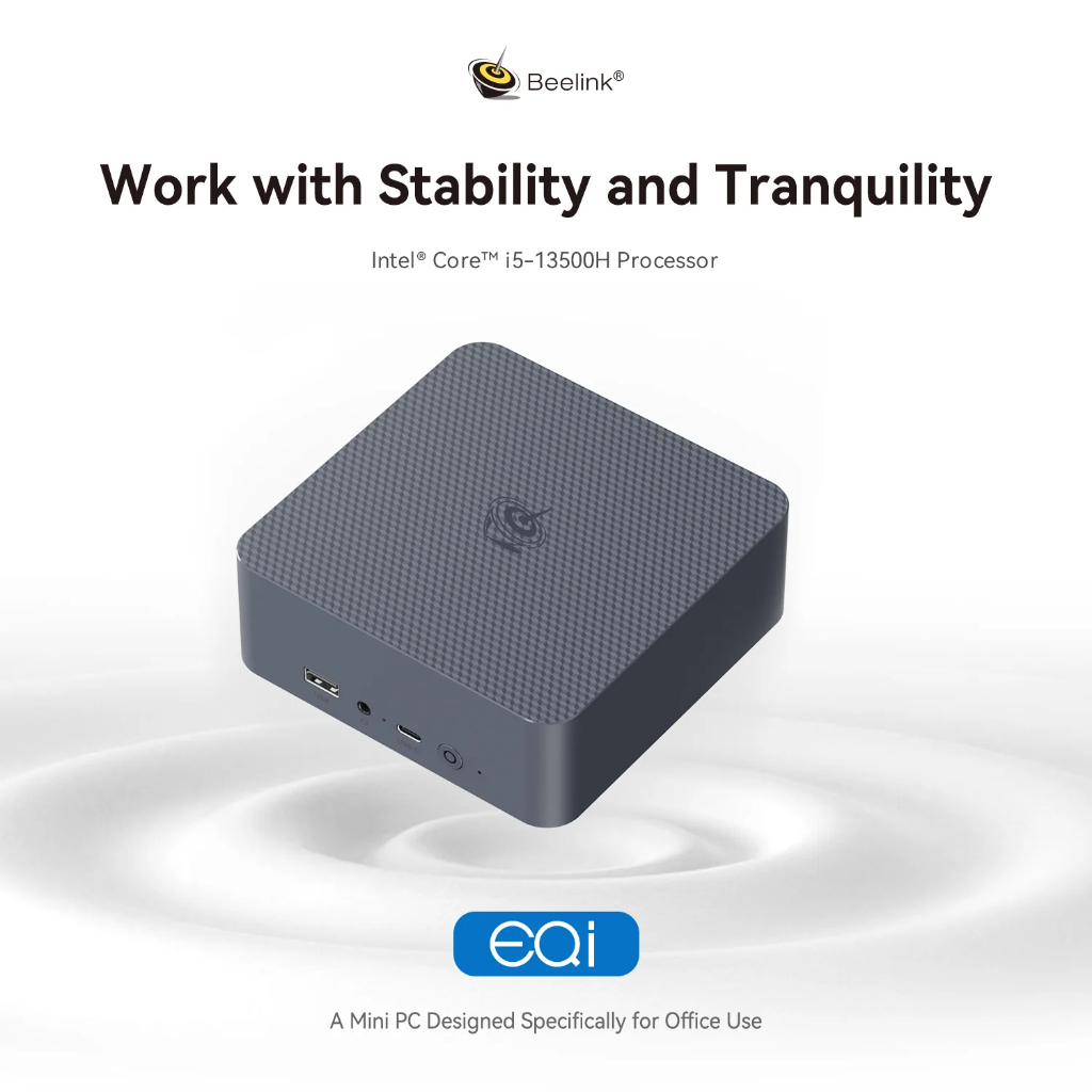 คอมพิวเตอร์ขนาดเล็ก mini PC Beelink EQi13 Intel® Cor 13500H Work  Stability Business Easily Handled