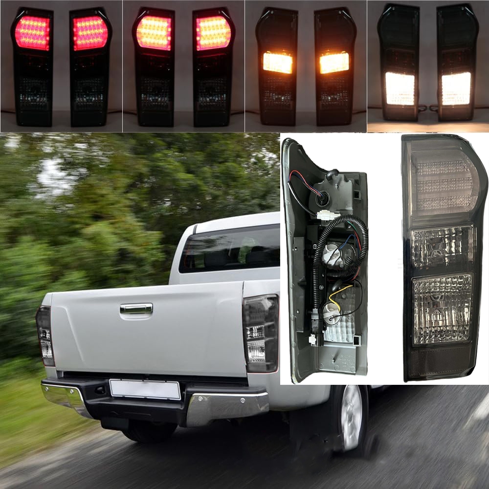 Dmax ไฟท้ายรถยนต์สีดำเข้ม taillight ไฟท้ายรถ ไฟท้าย LED For ISUZU DMAX 2012-2019