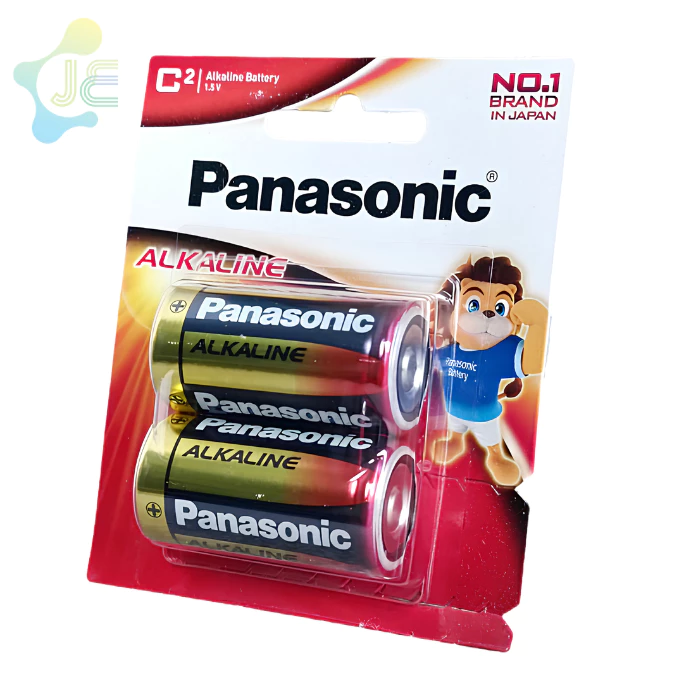 Lot ใหม่!!! Panasonic ถ่านอัลคาไลน์ ขนาด C 1.5 โวลต์ LR14T/2B Exp: 02-2035