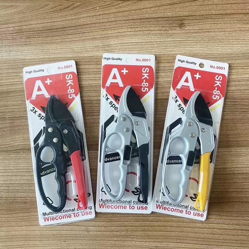 กรรไกรตัดกิ่ง  กรรไกรตัดกิ่งไม้ SK-85 คีมตัดกิ่งไม้ ที่ตัดกิ่งไม้ 3 จังหวะ โซโล No.3130-8”