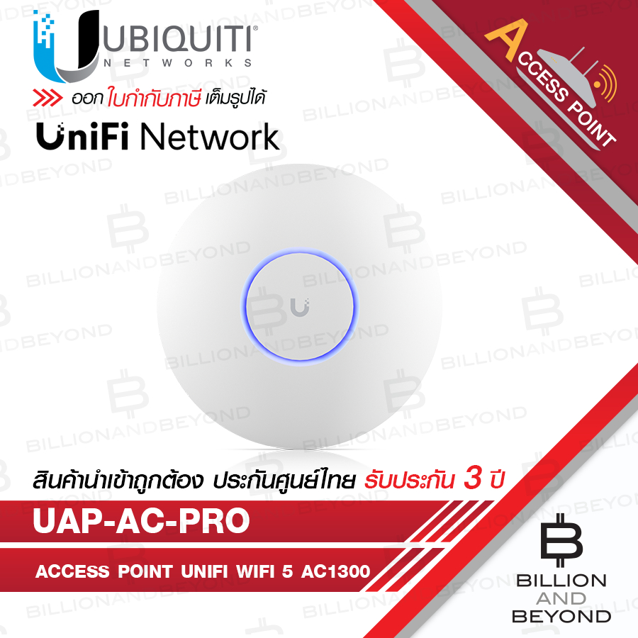 UBIQUITI UAP-AC-PRO Access Point UniFi WiFI 5 AC1300 , 2 Port Lan Gigabit , MINO 3x3 Dual Band