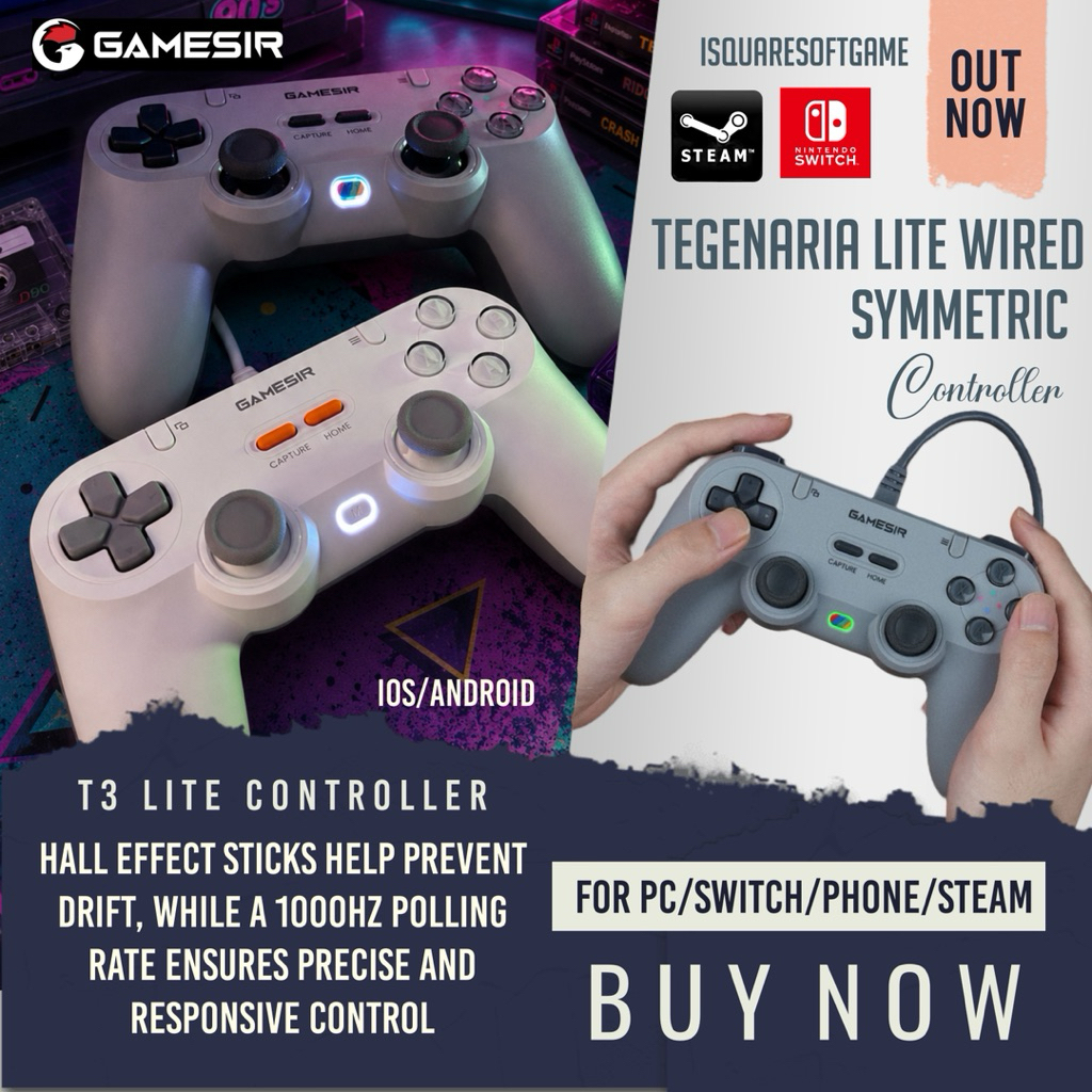 🛵 𝙁𝙖𝙨𝙩 𝘿𝙚𝙡𝙞𝙫𝙚𝙧𝙮!⚡️GameSir Tegenaria Lite Wired Symmetric Game Controller