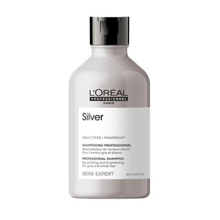 L'Oreal Professionnel Silver Shampoo แชมพูม่วงดูแลผมทำสีโทนหม่น เทา บลอนด์ ลดไรเหลือง 500ml