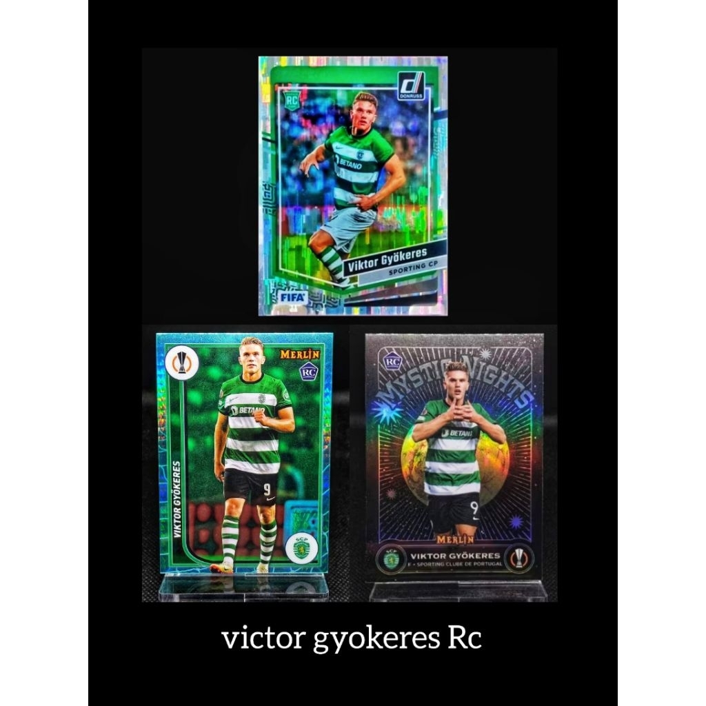 การ์ดฟุตบอล  Viktor Gyokeres rookie card ลิขสิทธิ์แท้สำหรับนักสะสม