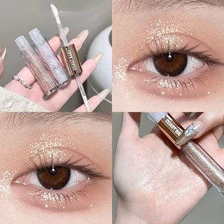 อายแชโดว์เนื้อเหลว/ชิมเมอร์/อายแชโดว์ 2-in-1/กลิตเตอร์/Eyeshadow/สีติดทนนาน/ใช้ได้ทุกวัน