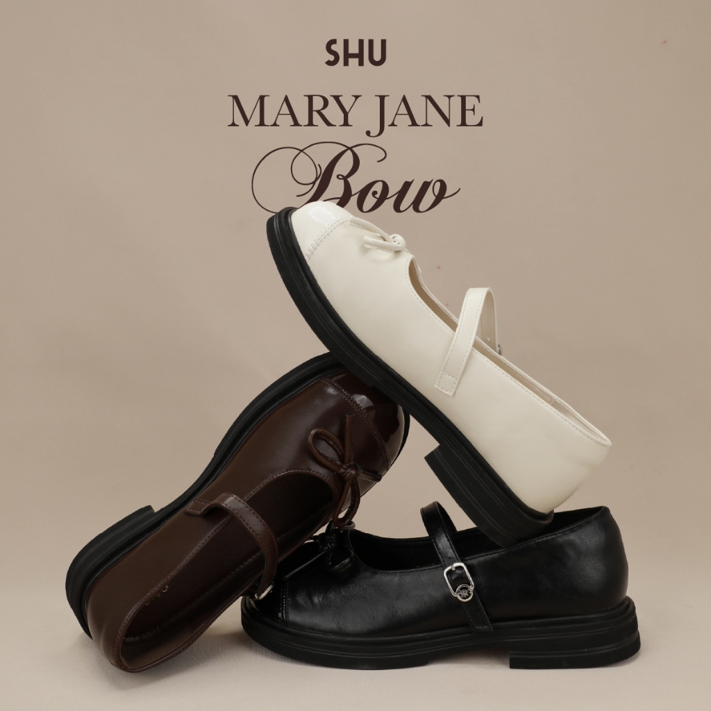 SHU MARY JANE BOW  รองเท้าแบบสวม