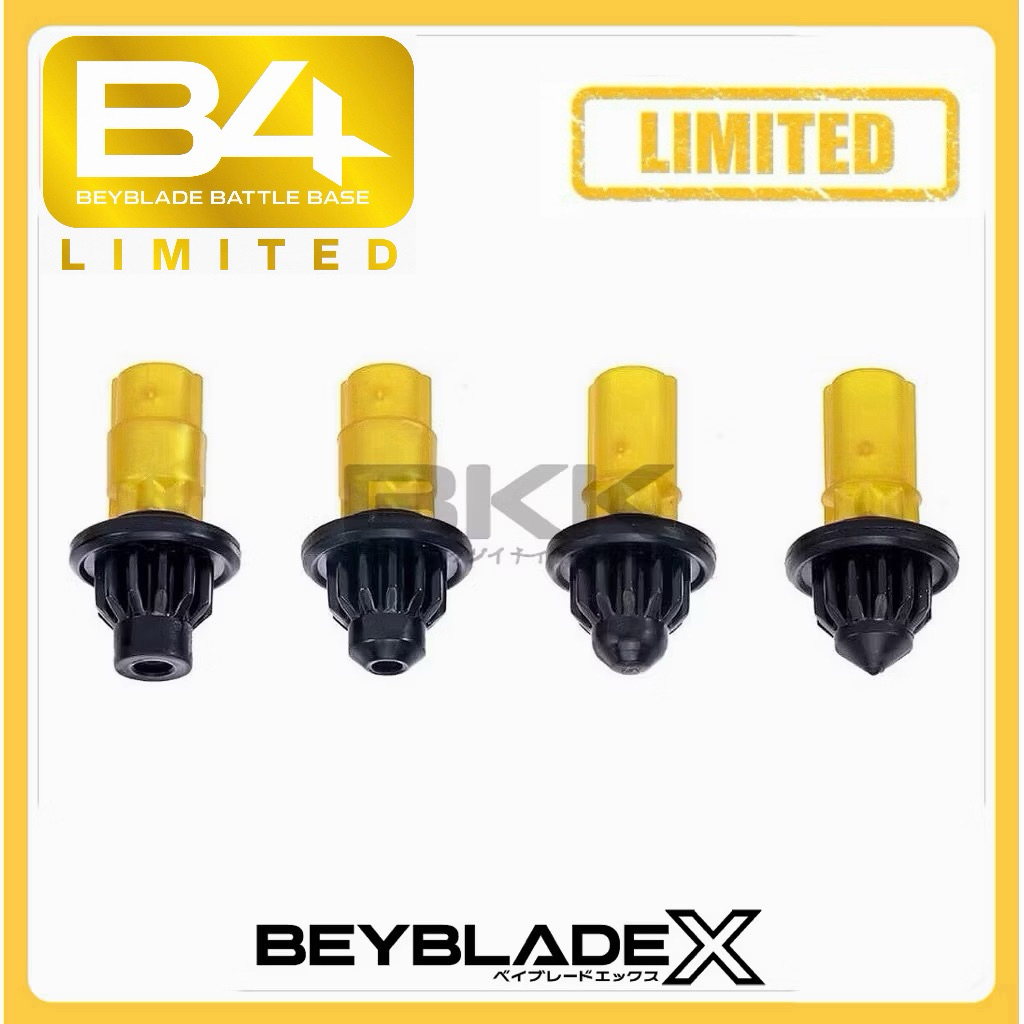 [ ของแท้ พร้อมส่ง ] TAKARA TOMY BEYBLADE X | BX-00 BIT SET F/T/B/N GOLD X BLACK LOT JP