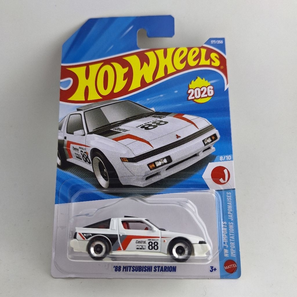 รถเหล็ก Hotwheels 88 MITSUBISHI STARION เบอร์ 88 (ib66)