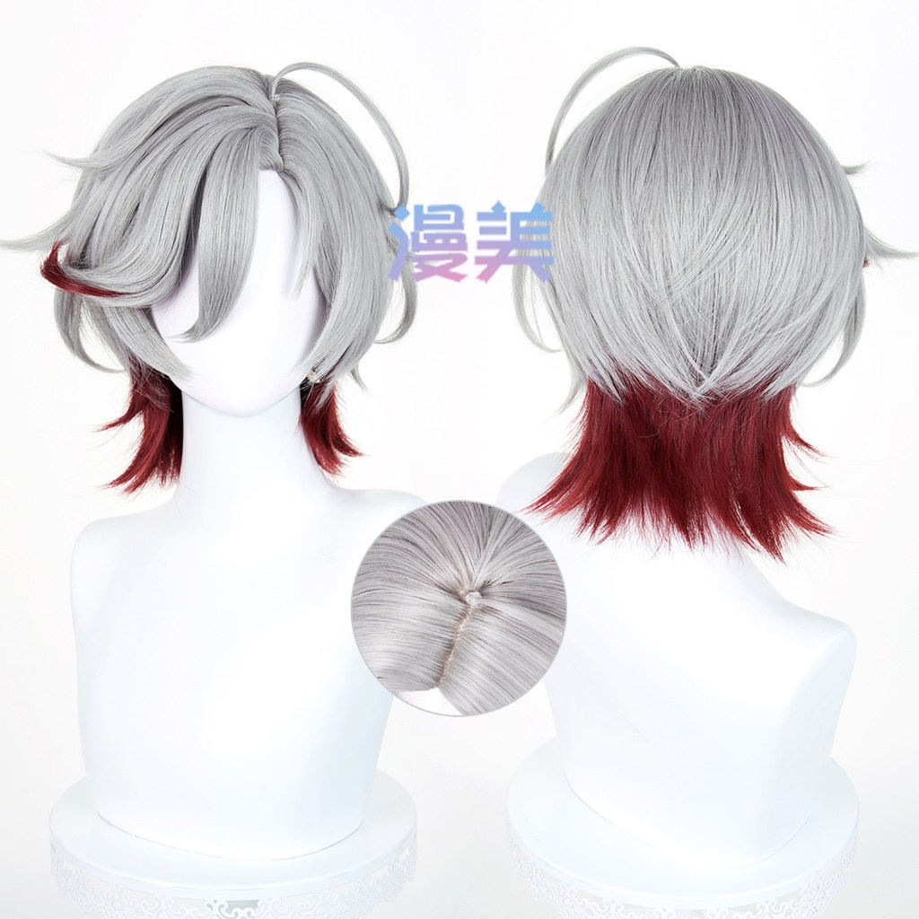 สินค้าพร้อมส่ง MANMEI | Genshin Impact Illuga Cosplay Wig 35cm