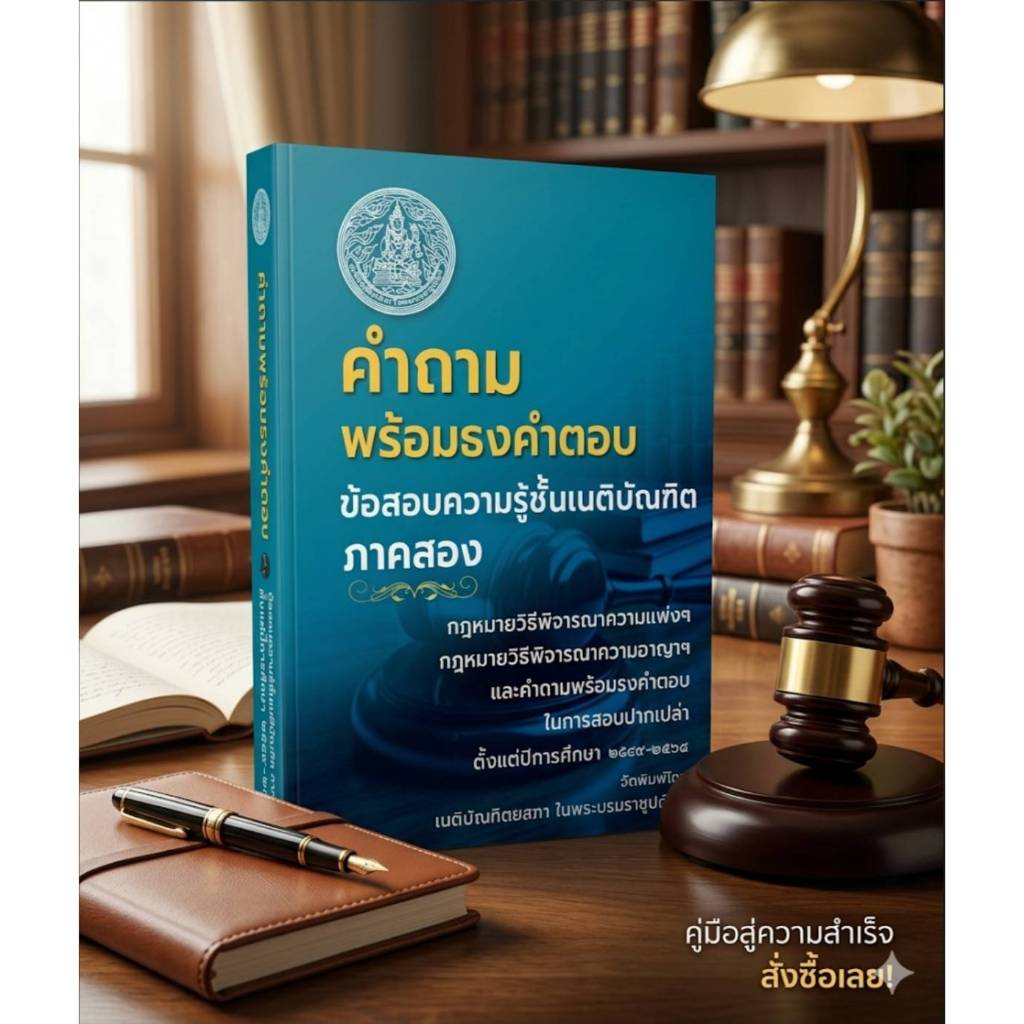 คำถามพร้อมธงคำตอบข้อสอบความรู้ชั้นเนติบัณฑิตภาคสอง