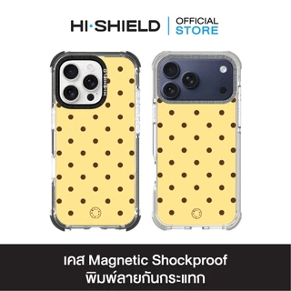 HI-SHIELD Magnetic Shockproof Case รุ่น Polkadot S208 [iPhone17/iPhone16/iPhone15/iPhone14] - เคสแม่เหล็ก