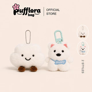Pufflora พวงกุญแจห้อยกระเป๋า ตุ๊กตาห้อยกระเป๋า พวงกุญแจน่ารัก ขนาดเล็กกระทัดรัด พวกพาสะดวก