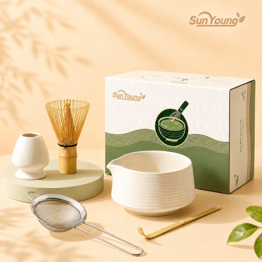 ชุดชามัทฉะญี่ปุ่นทรง Matcha Bowl Set พรีเมียม  ถ้วยมัทฉะเซรามิกเกรดสูง ชุดชงมัทฉะ ถ้วยชงชามัทฉะ ของขวัญชงชาระดั