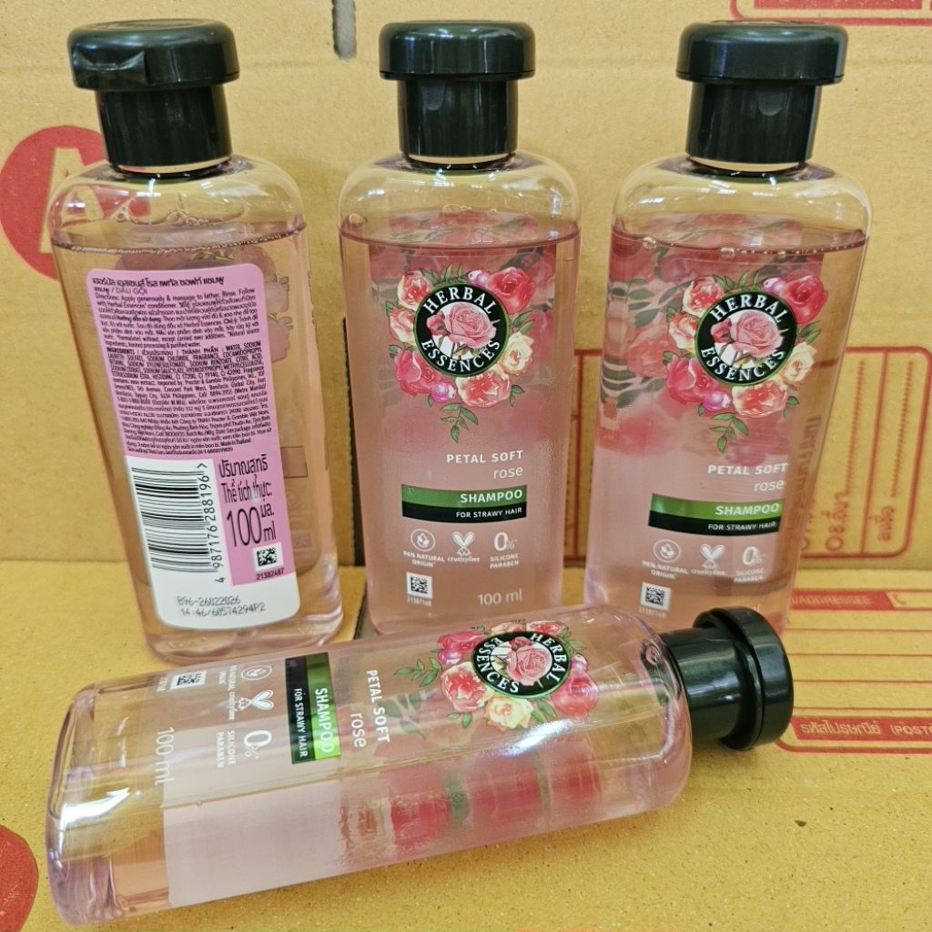 3 ขวด แชมพู เฮอร์บัล เอสเซ้นส์ ฟื้นฟู บำรุงผม แห้งเสีย ขาดร่วง herbal essences strong weighty 100ml