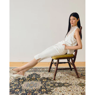 (ดำ พรีออร์เดอร์ 10-15วัน) AOP Archive - Capri Pants (มี2สี) กางเกงคาปรี