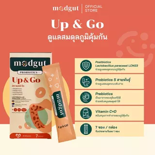 Modgut Probiotics++ มดกัต โพรไบโอติกส์ พรีไบโอติกส์ โพสต์ไบโอติกส์ ใหม่ เซตทดลอง 7 ซอง ทาน 7 วัน