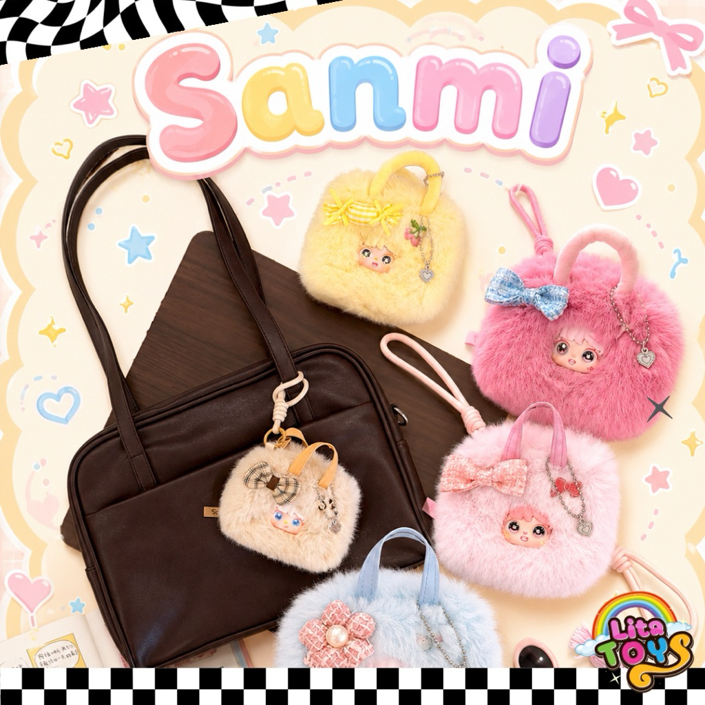 [ พร้อมส่ง] ✨ Sanmi Bag กระเป๋าพร้อมพวงงกุญแจ ✨ พร้อมส่งในไทย