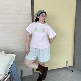 Cuddly Short กางเกงขาสั้นผ้ายืดปัก wendystore19