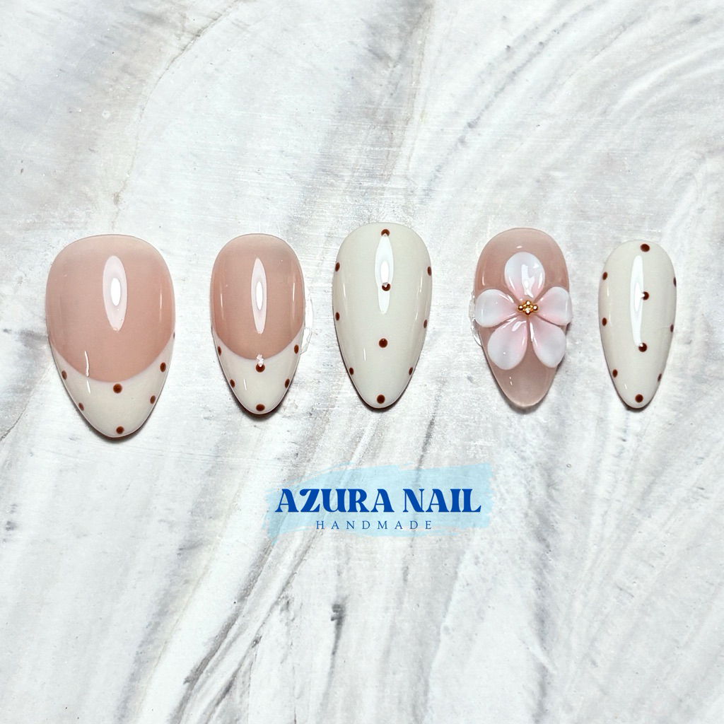 AZ041 (ร้านไทย) เล็บปลอมเจลแท้100% งานHandmade (สนใจทรงในรูปทักแชทเท่านั้น)
