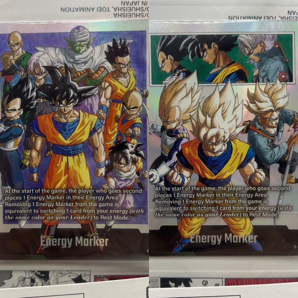 Dragon Ball Card Game 🐉🔮 E-91 / E-92 Manga Accessory  Illustrations Bundle Vol 1 & 2  (Championship 