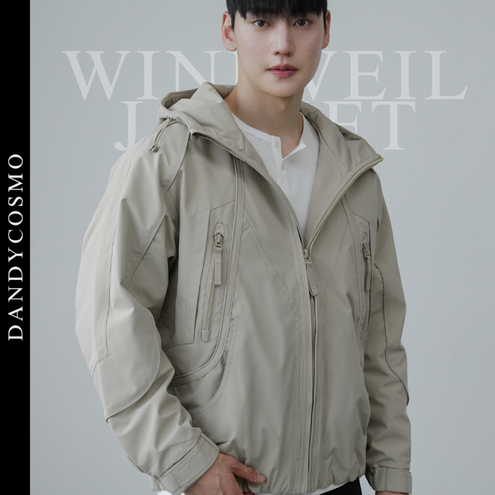 DANDY COSMO | [2สี] Windveil Jacket แจ็กเก็ตฮู้ดดีไซน์เทคนิคัล ลุคคลีน เท่ เบา และมีดีเทลสาย Outdoor แบบพรีเมียม