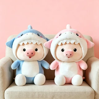 【COD】ตุ๊กตาหมู หมอนตุ๊กตานุ่ม ของขวัญวันเกิด ของเล่นสําหรับเด็ก 30 ซม หมูน่ารัก ของเล่นตุ๊กตา มีหมวก