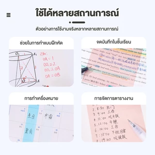 กระดาษโน๊ตกระดาษโพสอิท 4 in 1 วัสดุโปร่งแสงด้าน 240 แผ่น มีกาวในตัว โพสอิทหลากสี พร้อมส่ง