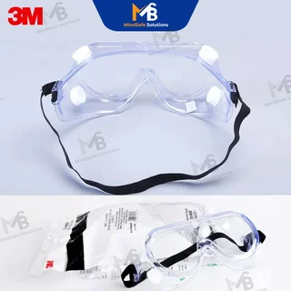 3M 1621 (ของแท้) รุ่น AF (Anti Fog) ป้องกันฝ้า แว่นตานิรภัย แว่นกันสารเคมี แว่นกันละออง