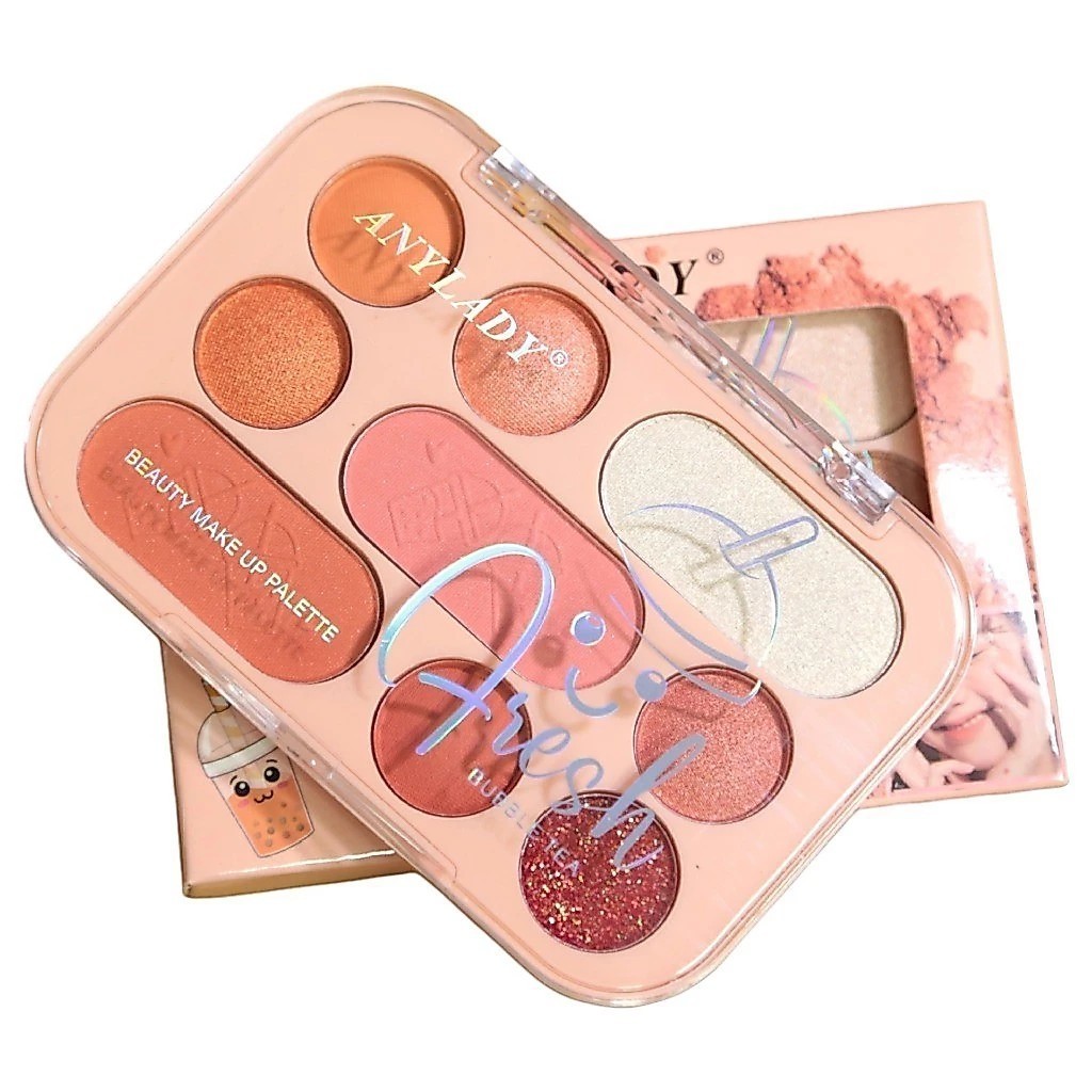 ส่งไว พาเลตต์แต่งหน้ามัติฟังชั่น อายแชโดว์+บลัชออน+ไฮไลท์ ANYLADY EYESHADOW & BLUSHER No.8131