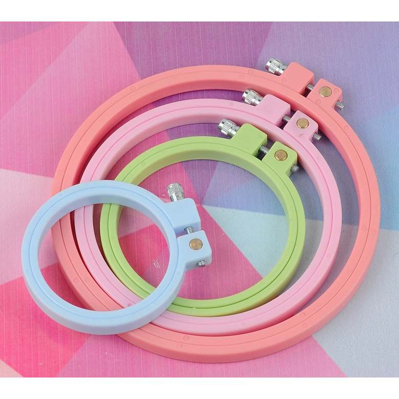 สะดึง สะดึงปักผ้า สะดึงพลาสติก สีพาสเทล (มีพร้อมส่งจากไทย)