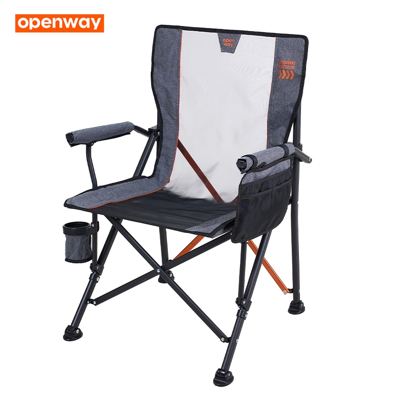 openway เก้าอี้แคมป์ปิ้ง [รุ่นอาร์มแชร์] เก้าอี้สนามพับ เก้าอี้ปิคนิค ระบายอากาศดี โครงแข็งแรงทนทาน [80040]