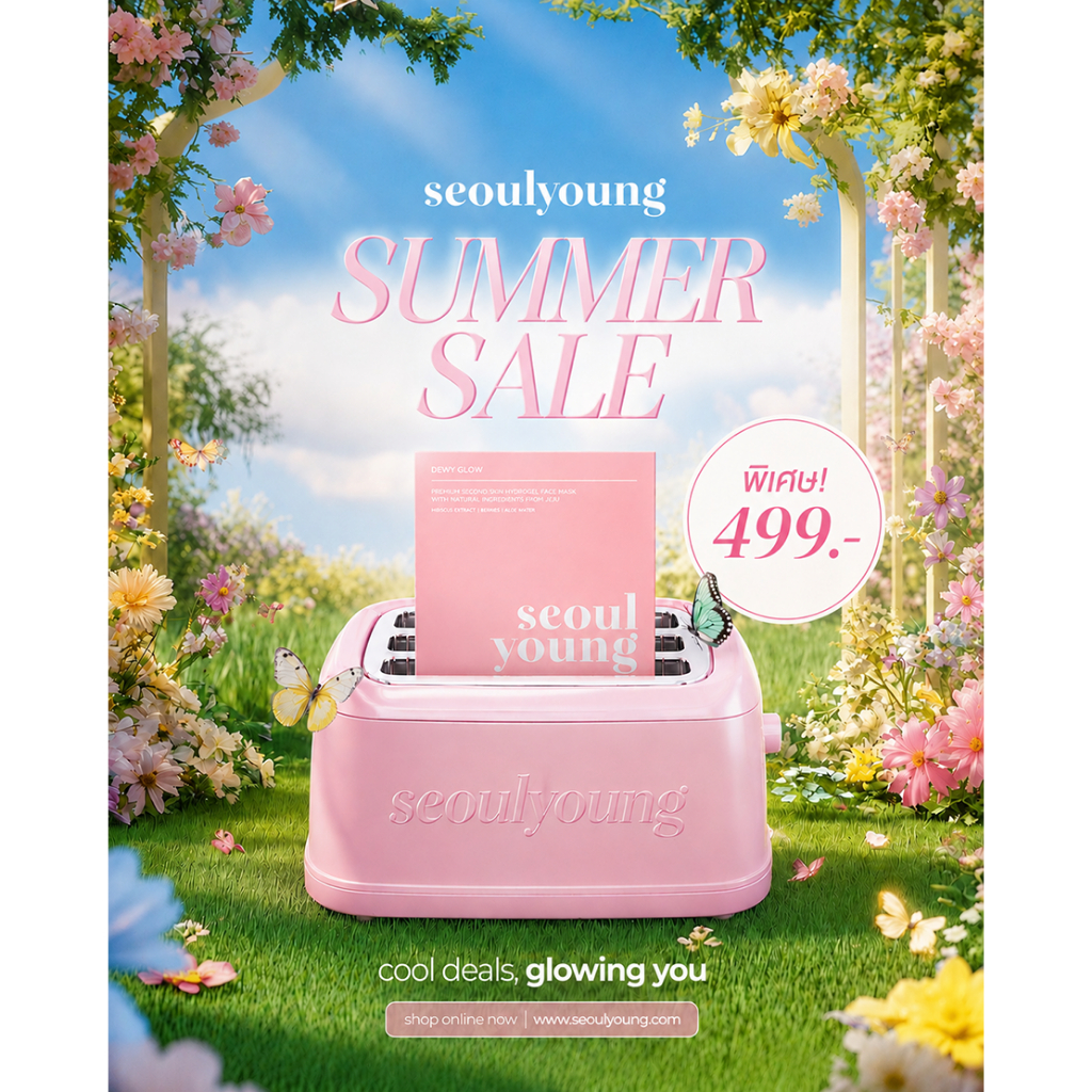 มาสก์หน้า เกาหลี seoulyoung Dewy Glow (3 แผ่น) บำรุงผิวระดับลึก เติมน้ำเติม
