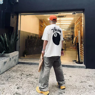 เสื้อยืด Stussy แท้ Basic Logo Tee White(US)