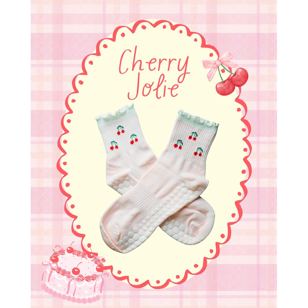 Solene.daily - Cherry Jolie Pilates Socks