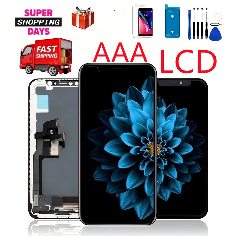 For ipone xs xsmax 11pro 11promax 13 14 14plus หน้าจอโทรศัพท์มือถือของแท้ 100% เหมาะสําหรับ LCD กาว + เครื่องมือซ