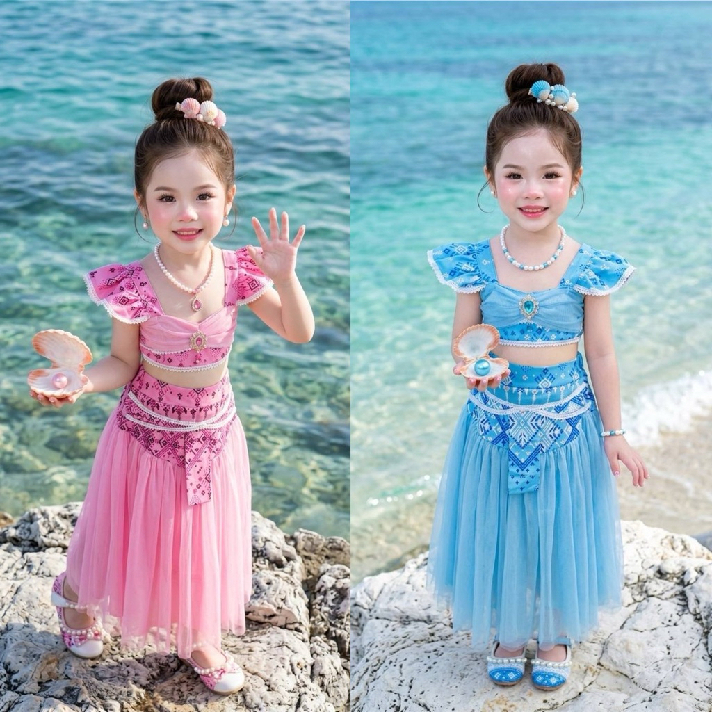 ชุดไทยนางเงือก🧜‍♀️ วันสุนทรภู่ ❤️ใส่ทำกิจกรรมน่ารักสุดๆ