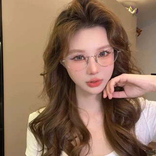 💫พร้อมส่งจากไทย💫CC-09แว่นกรองแสงทรงแคทอายกรอบเงิน แว่นตากรองแสงสีฟ้าทรงฮิต